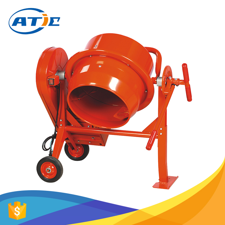 Cement mixer with plastic drum 25L, roll easily industrial cement mixer